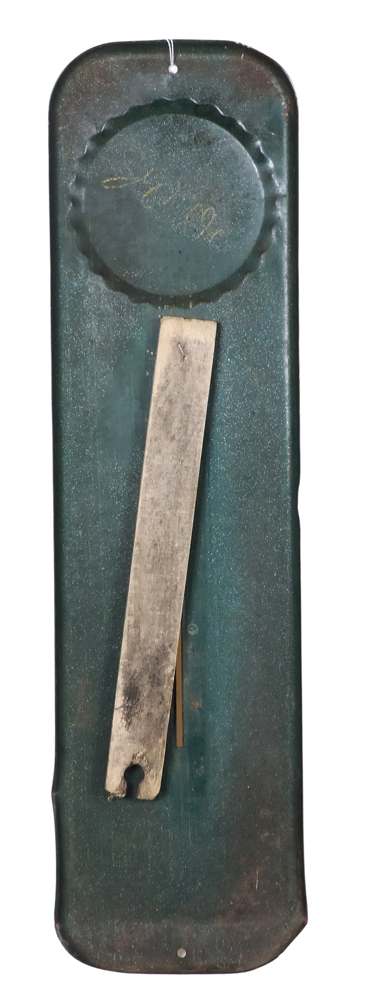 Nesbitt's Soda Thermometer, Don't Say Orange say Nesbittâ€™s, embossed litho on met - 2