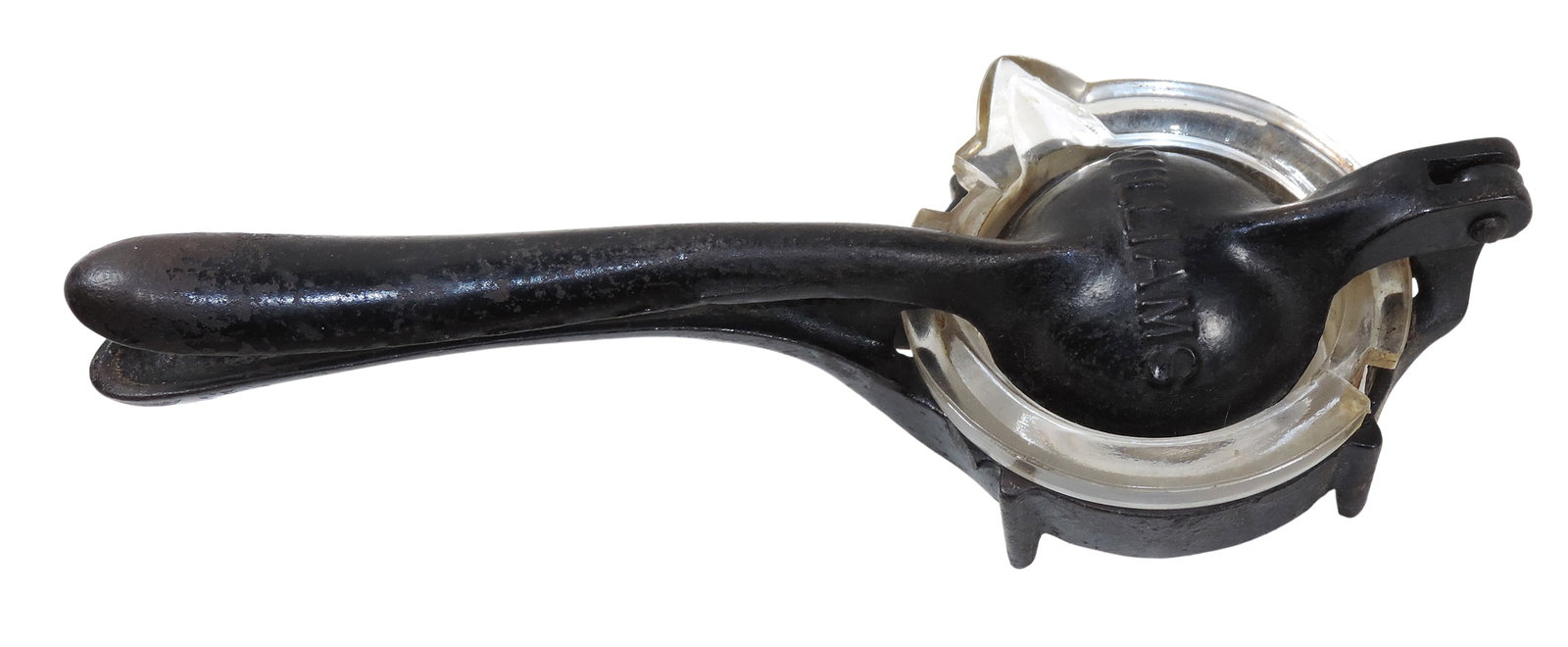 Williams Hand Juicer, embossed Williams, includes removable, glass reamer/liner w/an integrated p... (1 of 2)