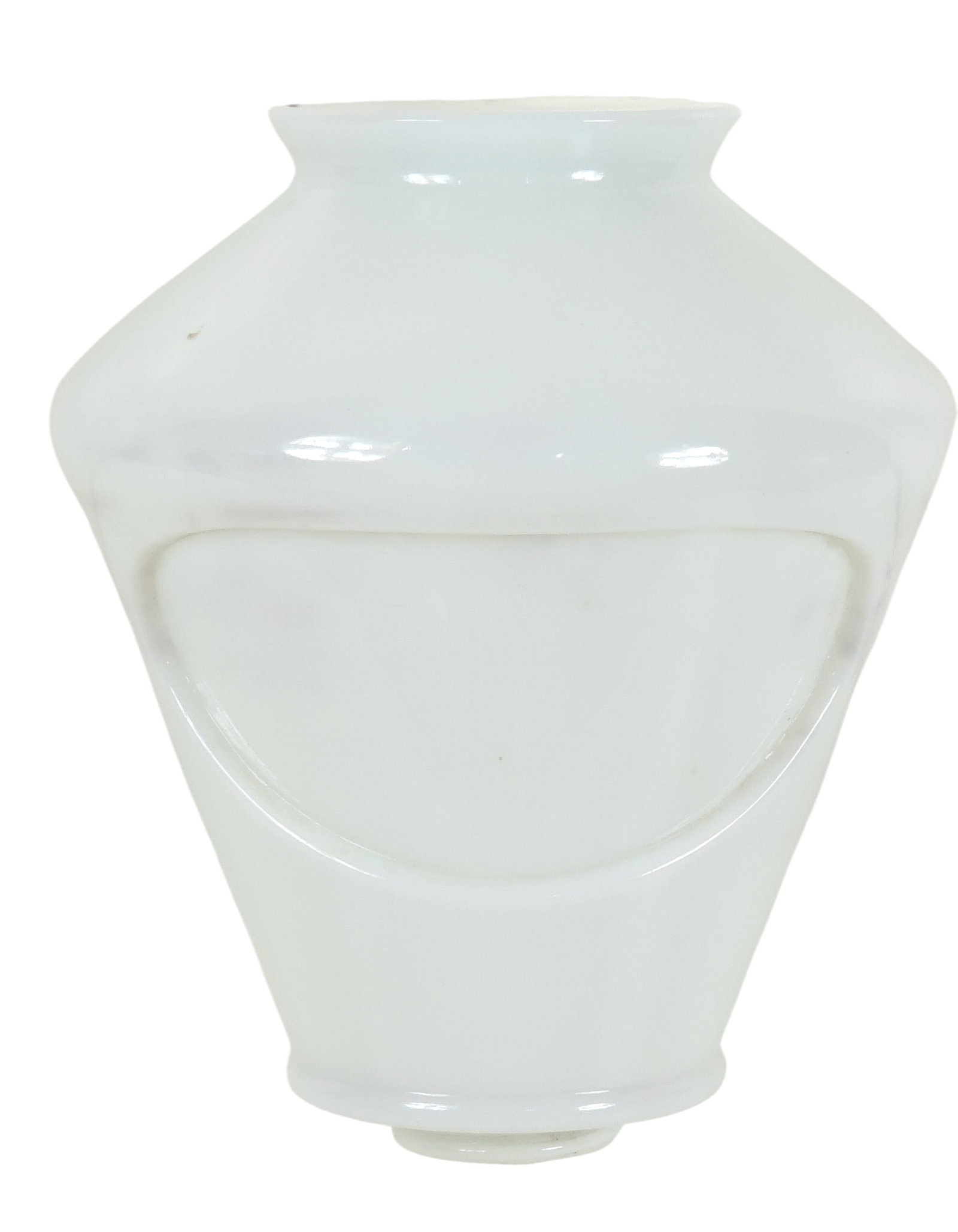 Hires Root Beer Soda Fountain Syrup Dispenser Globe, heavy white milk glass, missing orig paper l... (1 of 3)