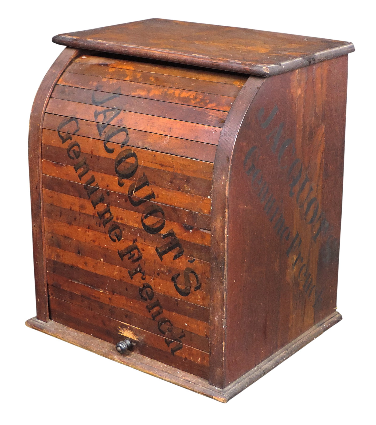 Country Store, Jacquot's Genuine French Countertop Display, tambour door (roll-top) design for me... - 2