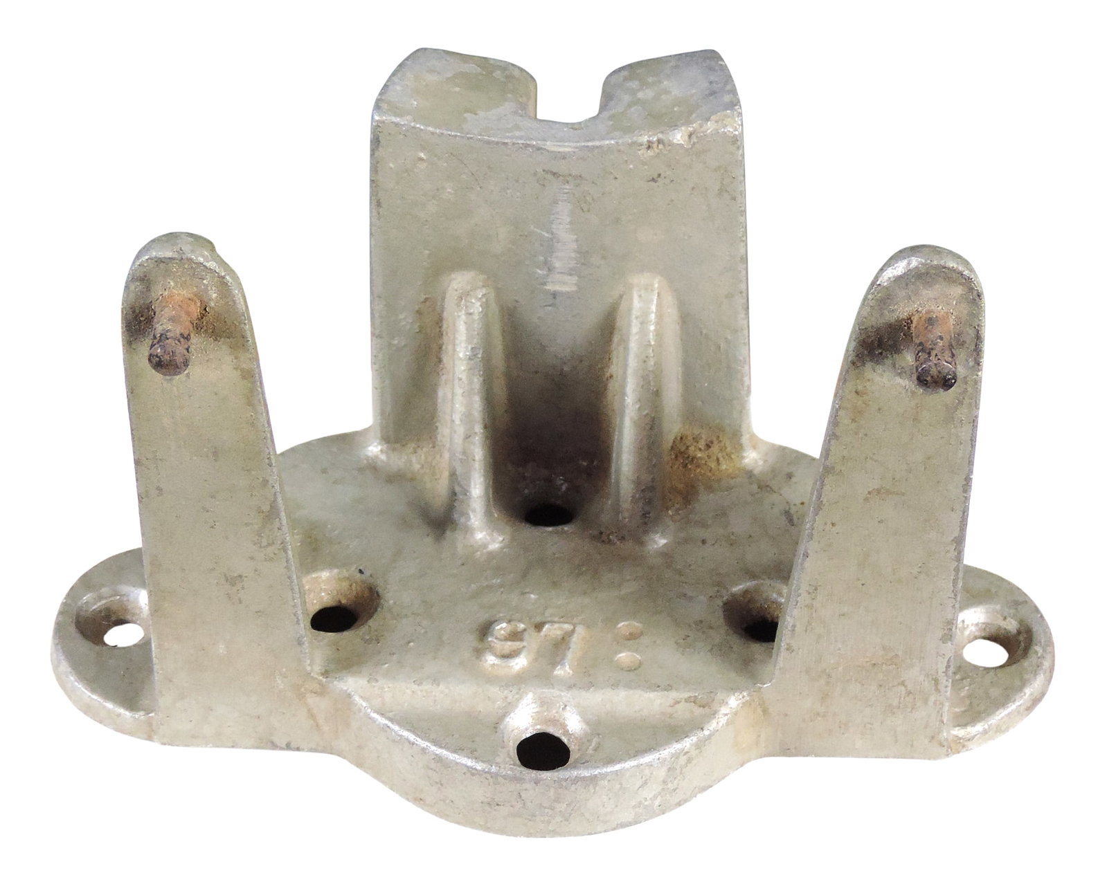 Coin-Operated Columbus Wall Mount Bracket, aluminum, Exc cond, H 3.5 x W 6 in.: Coin-Operated Columbus Wall Mount Bracket, aluminum, Exc cond, H 3.5 x W 6 in.