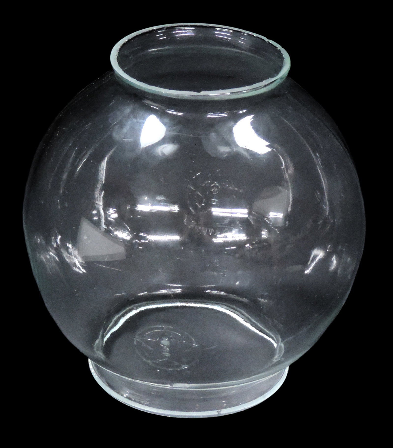 Coin-Operated Columbus Glass Globe, features the iconic raised Columbus circle emblem enclosing a... - 2