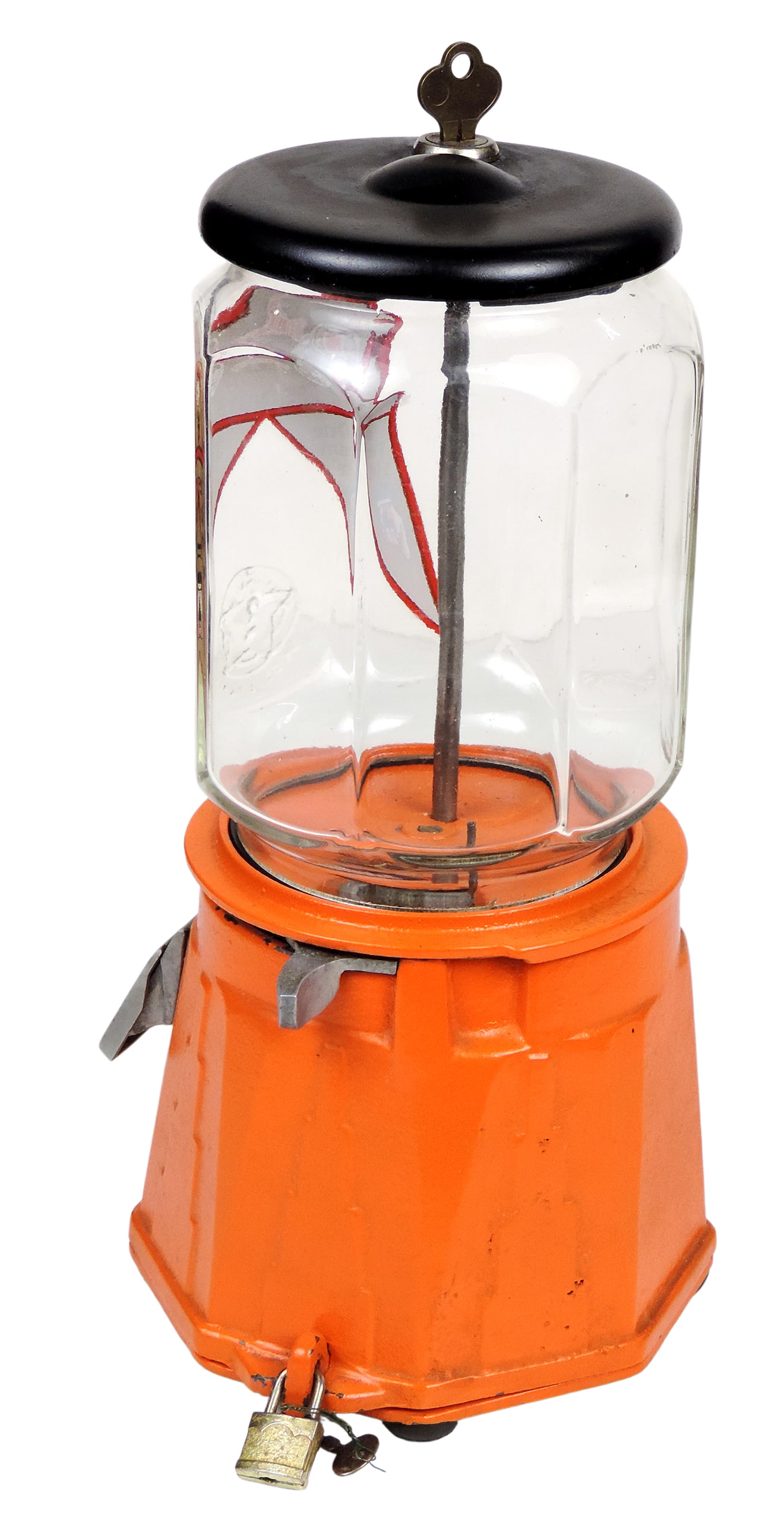 Coin-Operated Columbus Model "21" Vendor, Art Deco design, decal instructs the user: One Penny He... - 2