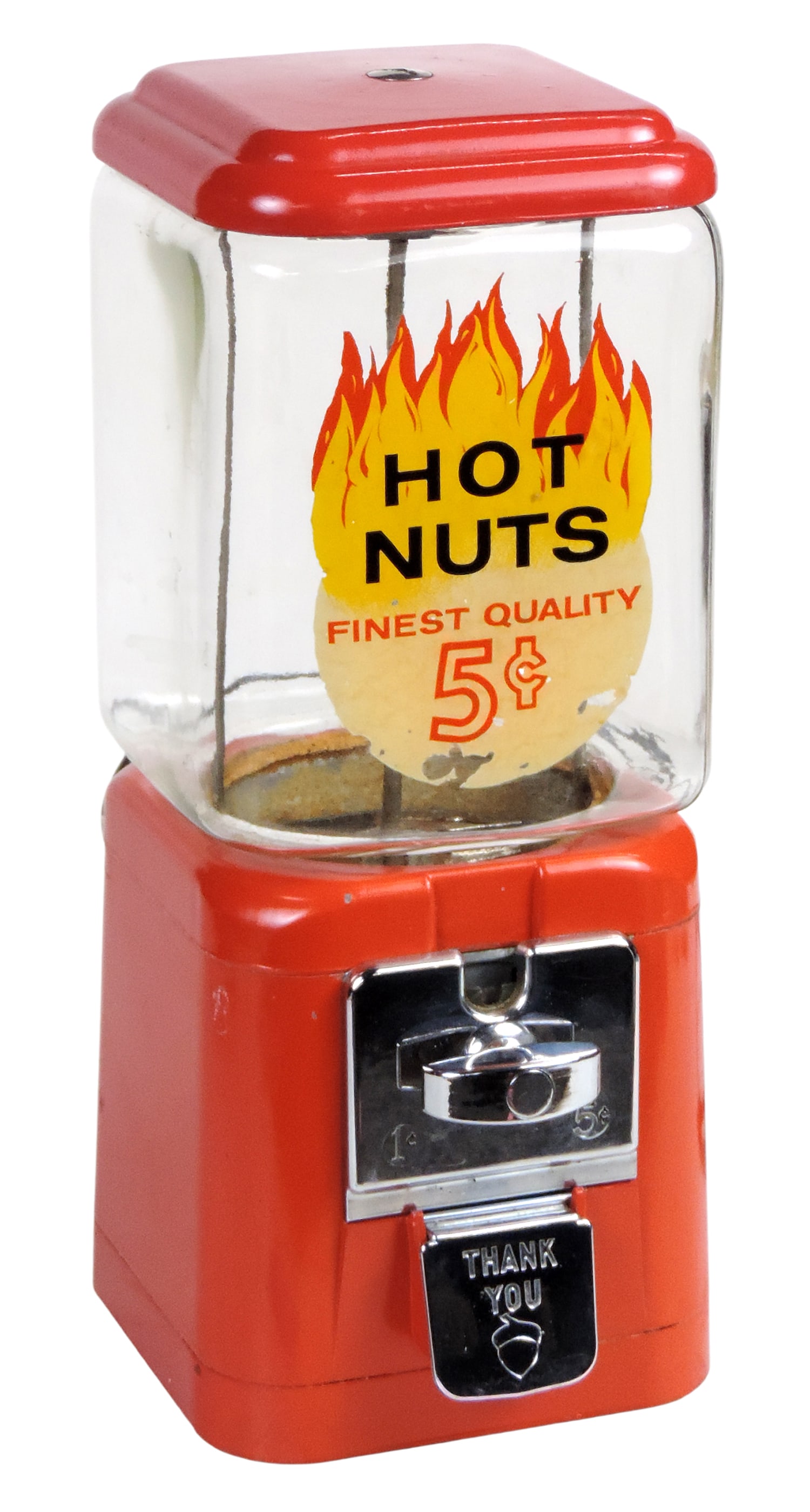 Coin-operated, Acorn Hot Nuts Vendor, Oak Mfg. (Acorn Brand), features internal heating element o... (1 of 3)