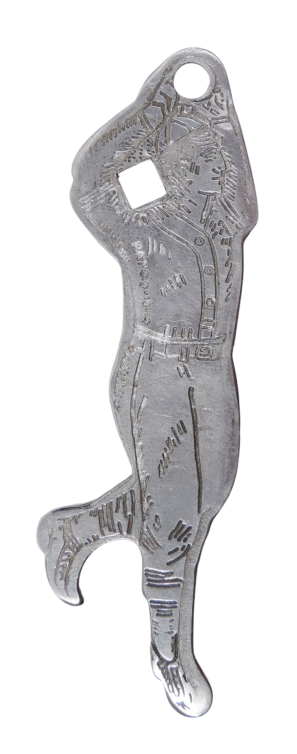 Coca-Cola Baseball Player Bottle Opener, Very Scarce 1914-1920, from the Canton City Coca-Cola Bo... (1 of 2)