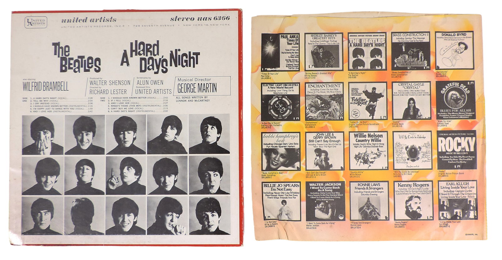 The Beatles Vinyl Album, 1964 Original Motion Picture Sound Track The Beatles A Hard Day's Night, - 2