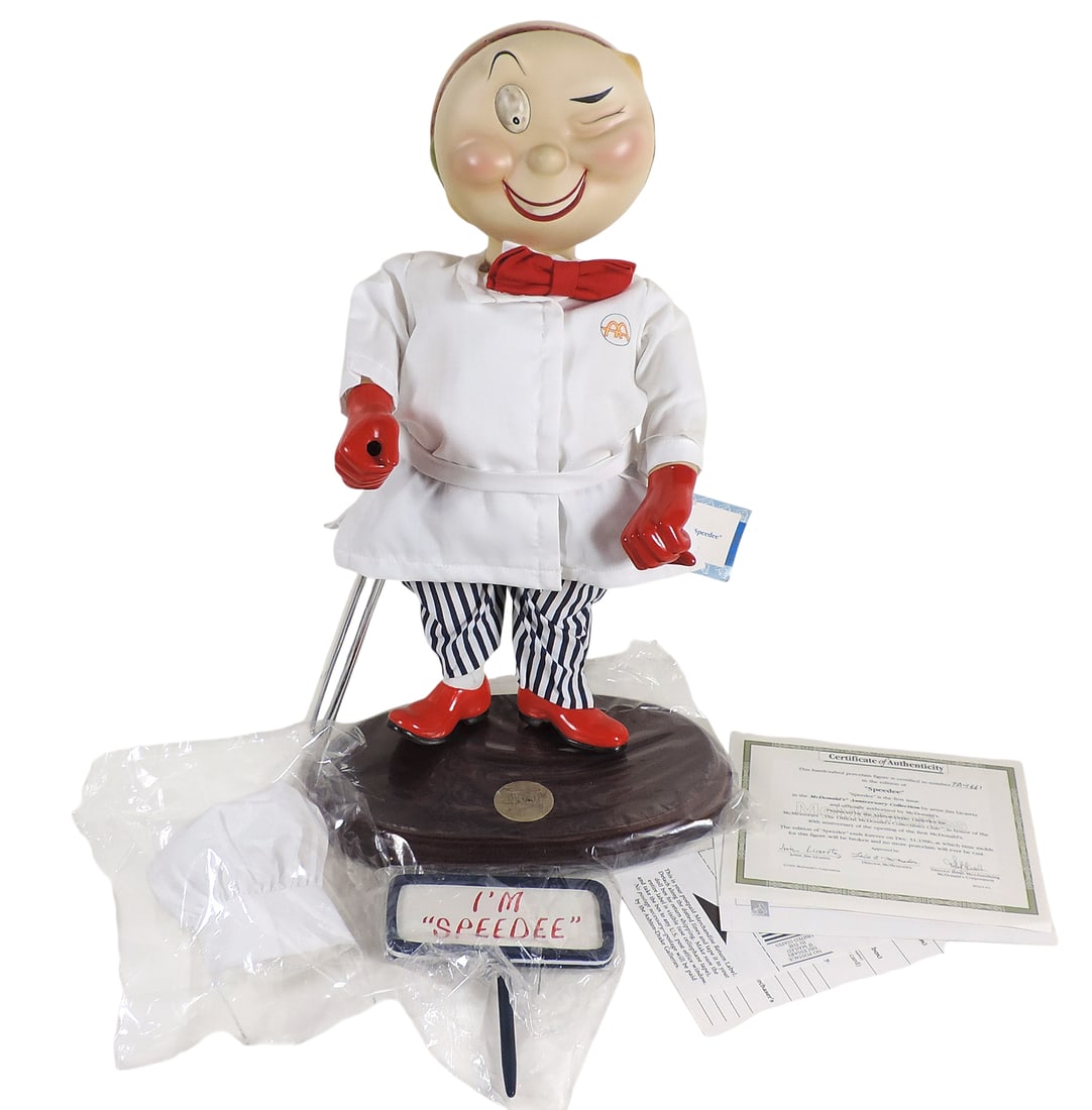 McDonald's Speedee porcelain figure, the first issue in the McDonald's Anniversary Collection, c.... - 2