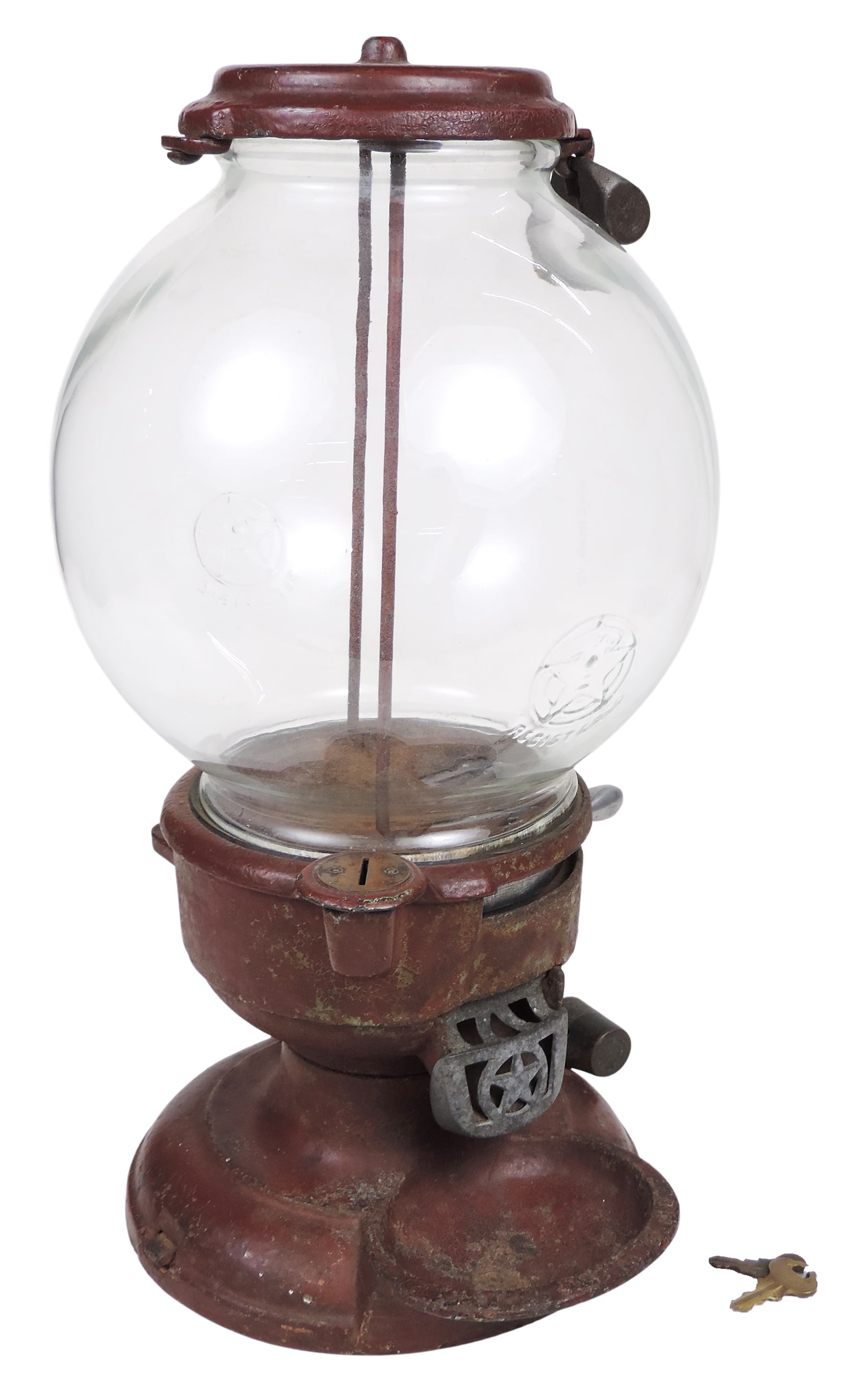Coin-Operated Columbus Model "A" Vendor w/tray, tray has wide lip embossed w/patent date Sept.15.... - 2