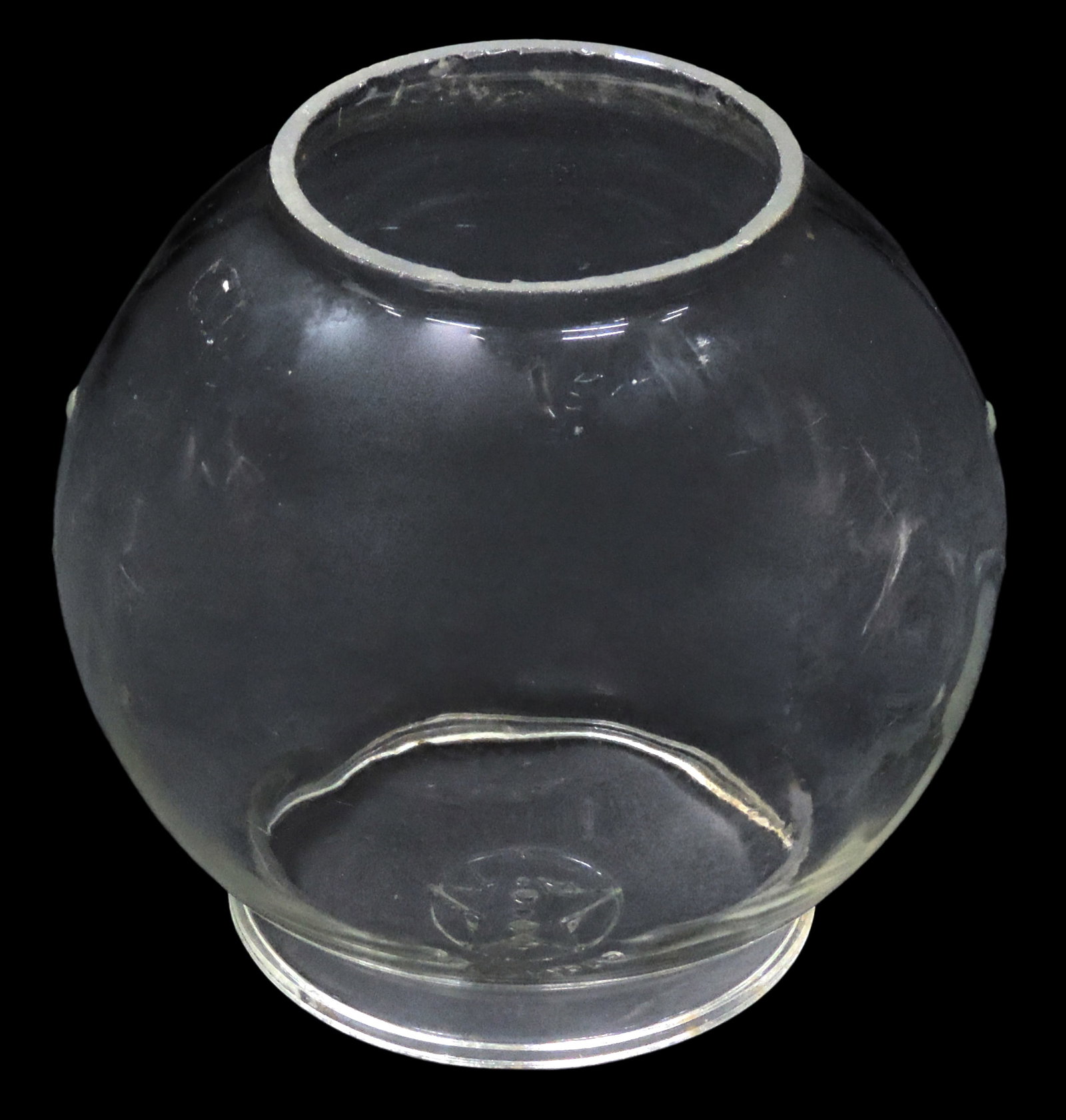 Coin-Operated Columbus Glass Globe, features the iconic raised Columbus circle emblem enclosing a... - 2