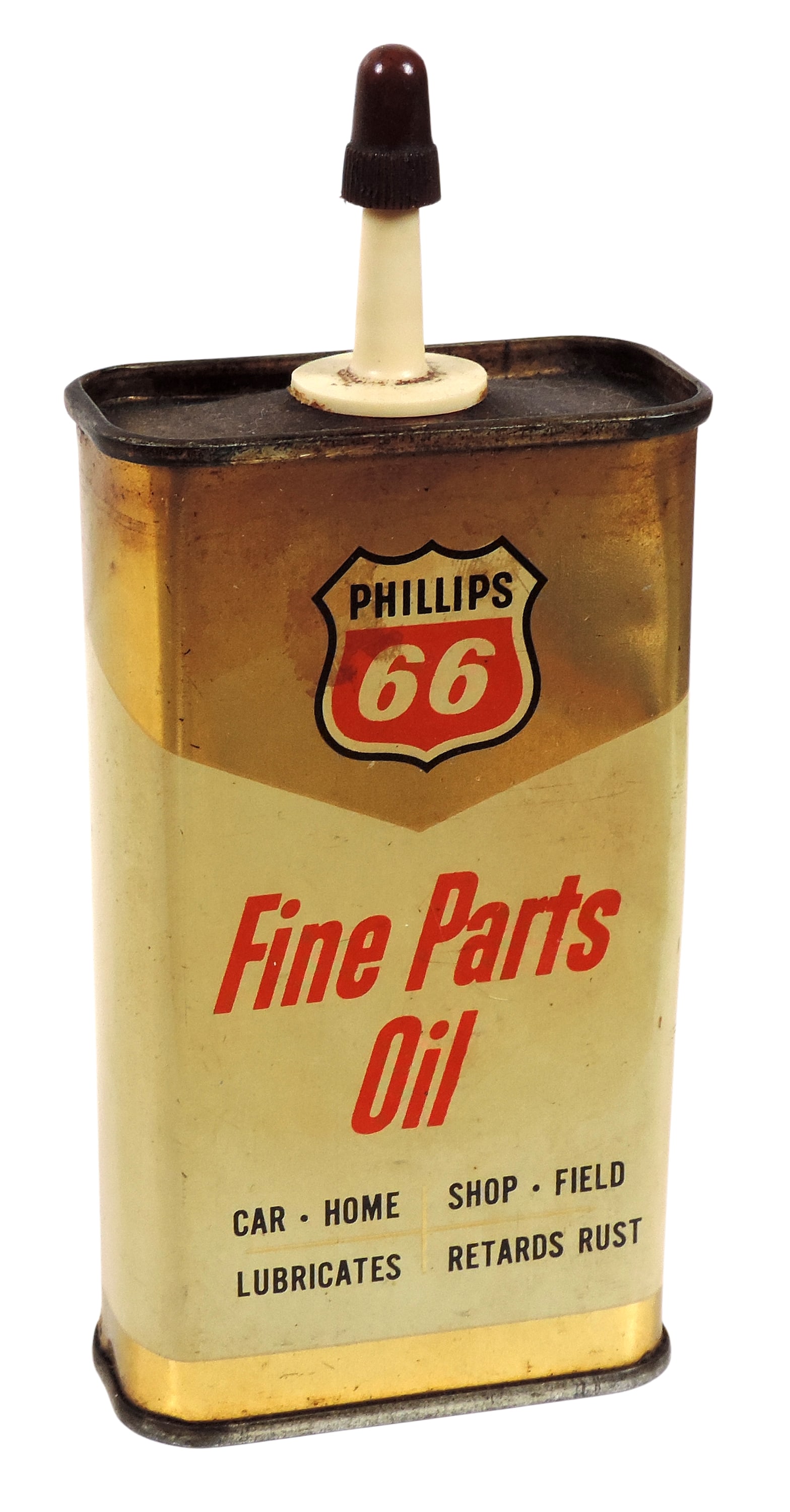 PHILLIPS 66 Fine Parts Oiler, Phillips Petroleum Co., Bartlesville, Oklahoma-USA, 4 Fl. Ozs., mad... (1 of 2)