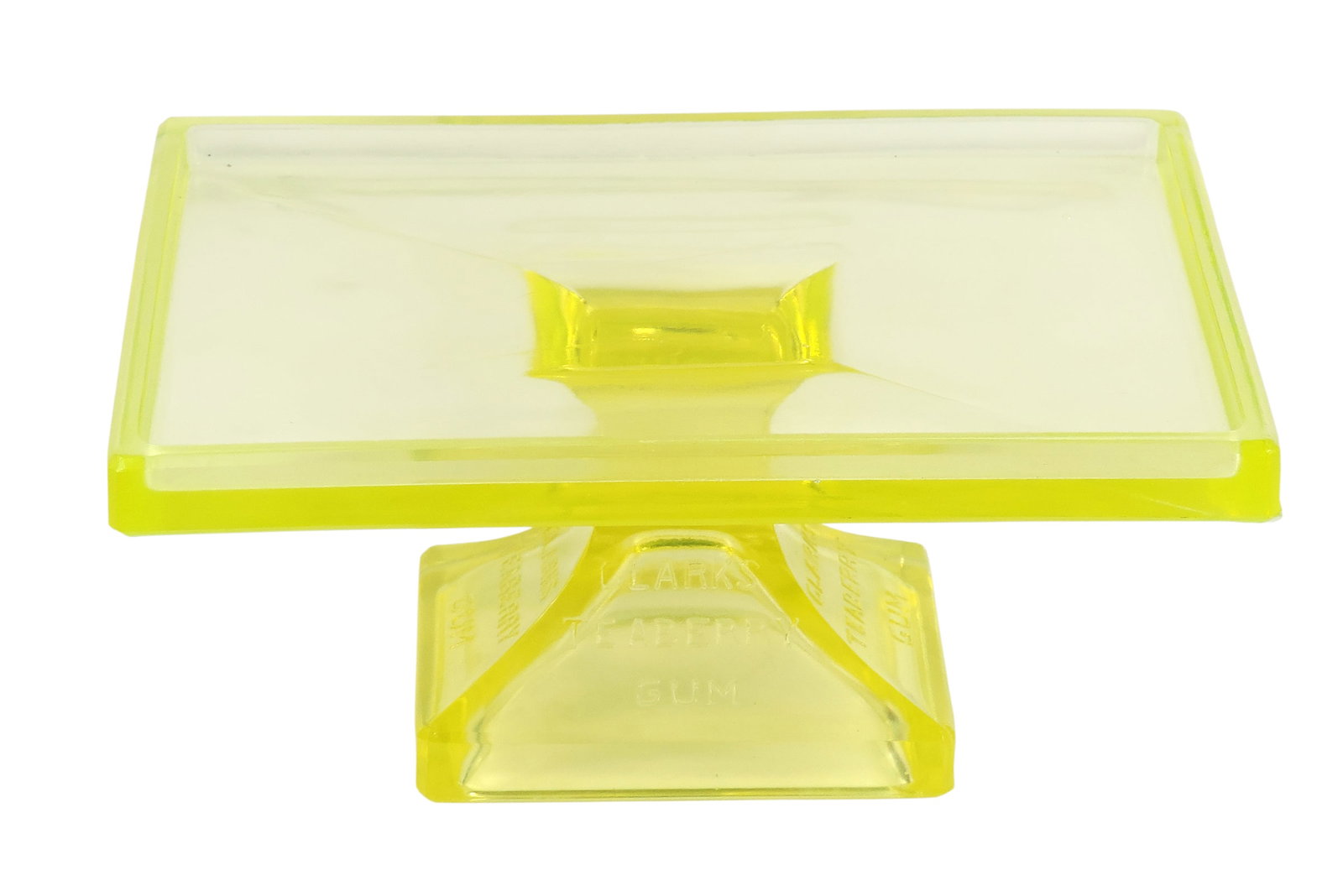 Clark's Teaberry Gum Countertop Display Stand, embossed Clarkâ€™s Teaberry Gum on 4 (1 of 2)