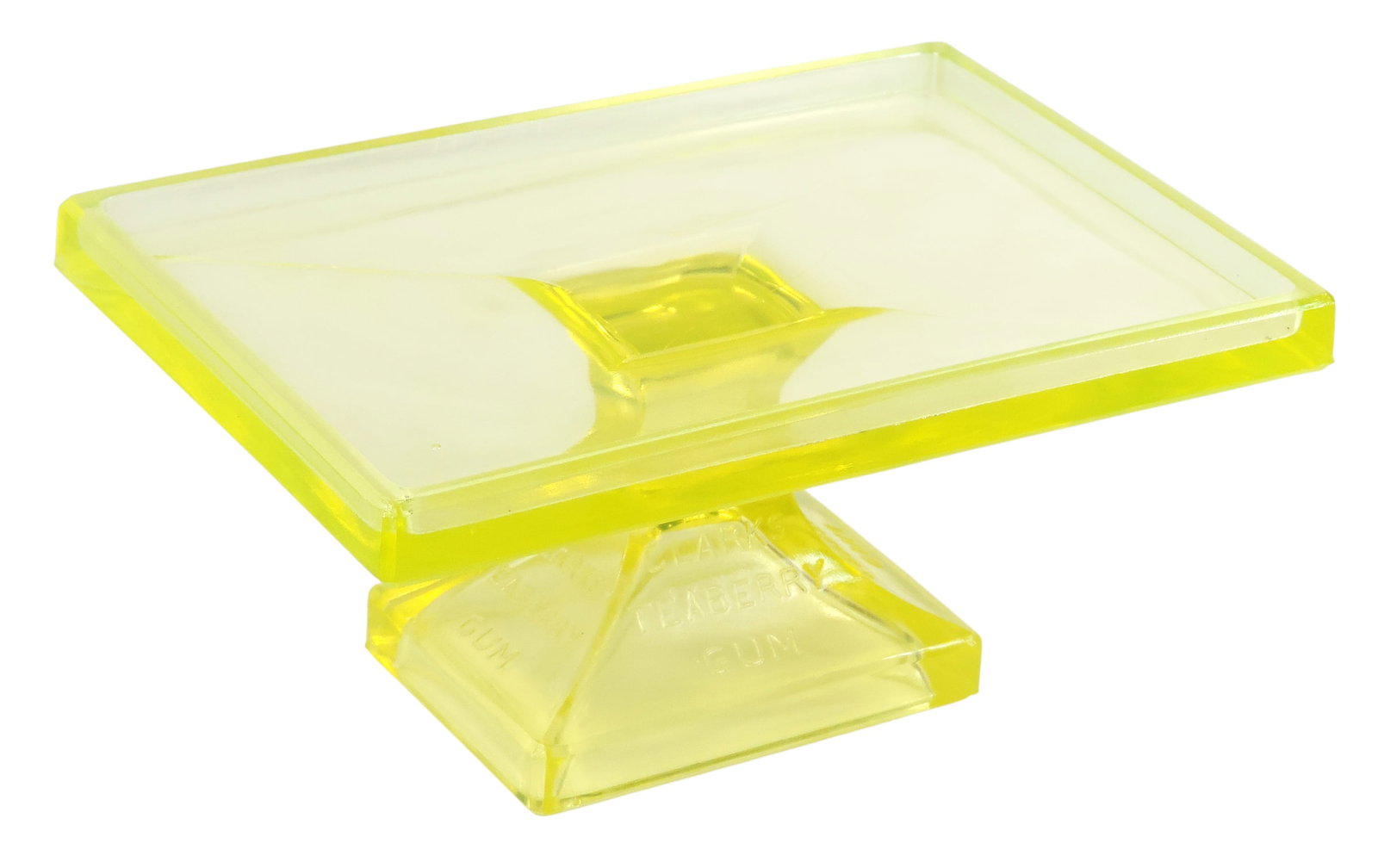 Clark's Teaberry Gum Countertop Display Stand, embossed Clarkâ€™s Teaberry Gum on 4 - 2