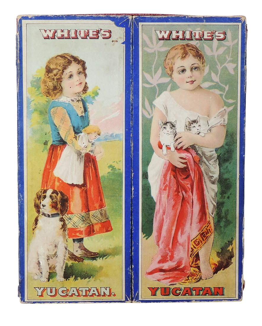 White's Yucatan Chewing Gum Box, W.J. White & Sons, Cleveland, O.U.S.A., American Chicle Co., S... (1 of 3)