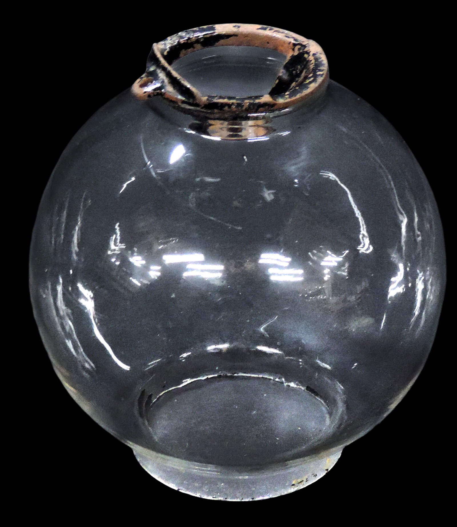 Coin-operated, Superior Bulk Vendor Glass Globe, 29X embossed on top metal piece, c. early-mid 19... (1 of 2)
