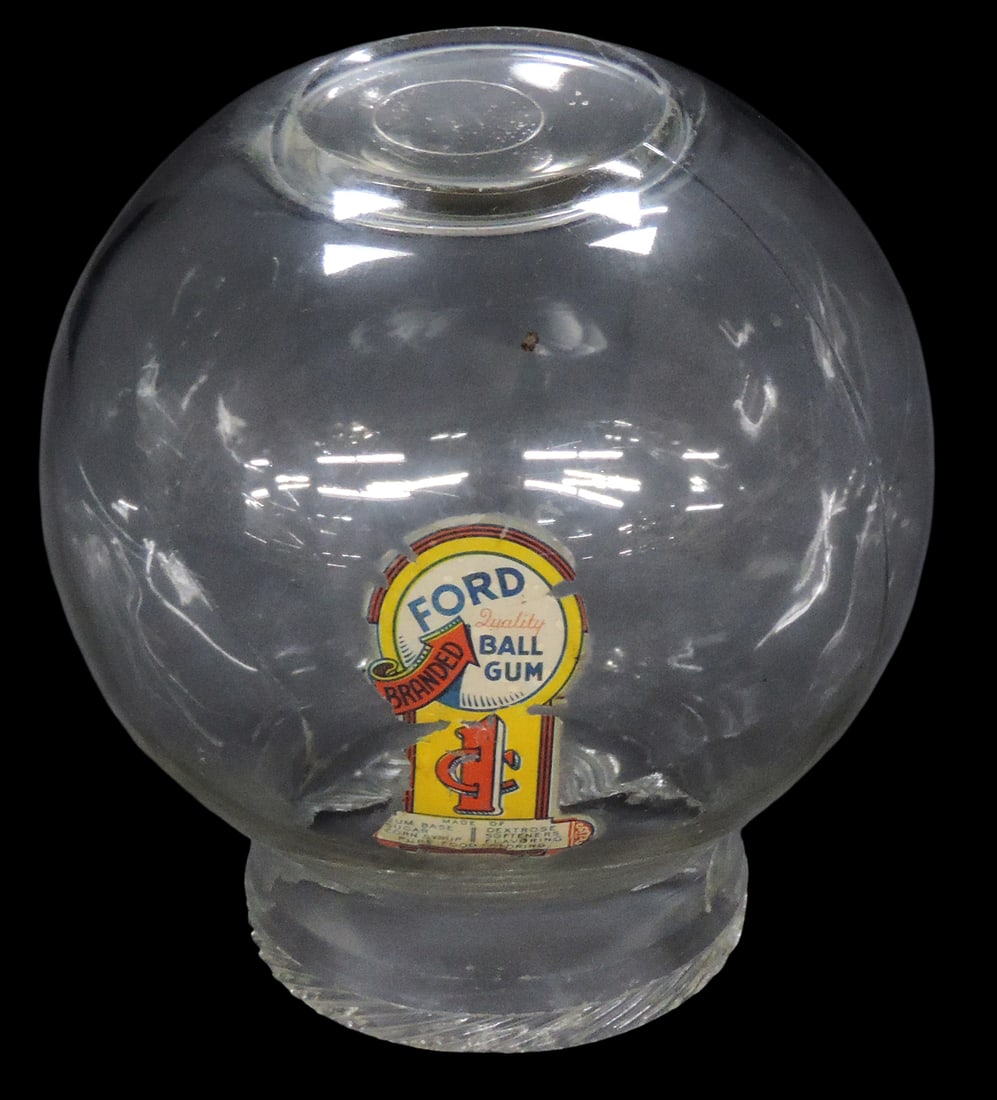 Coin-operated, Ford Gum Glass Globe, Mfg by Ford Gum & Machine Co., orig established in Akron, Ne... (1 of 3)