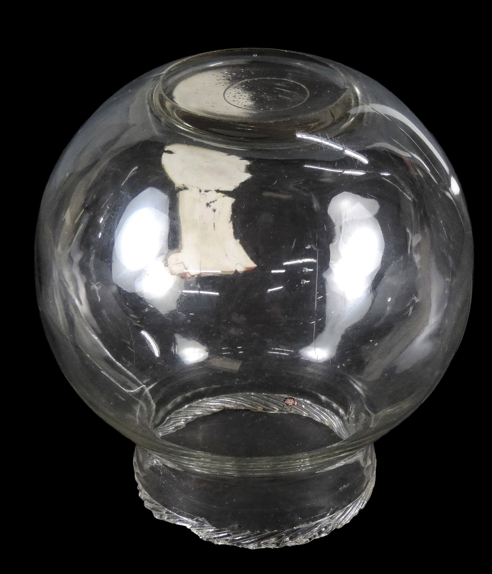 Coin-Operated Ford Gumball Glass Globe, Mfg by Ford Gum & Machine Co., orig established in Akron,... - 2