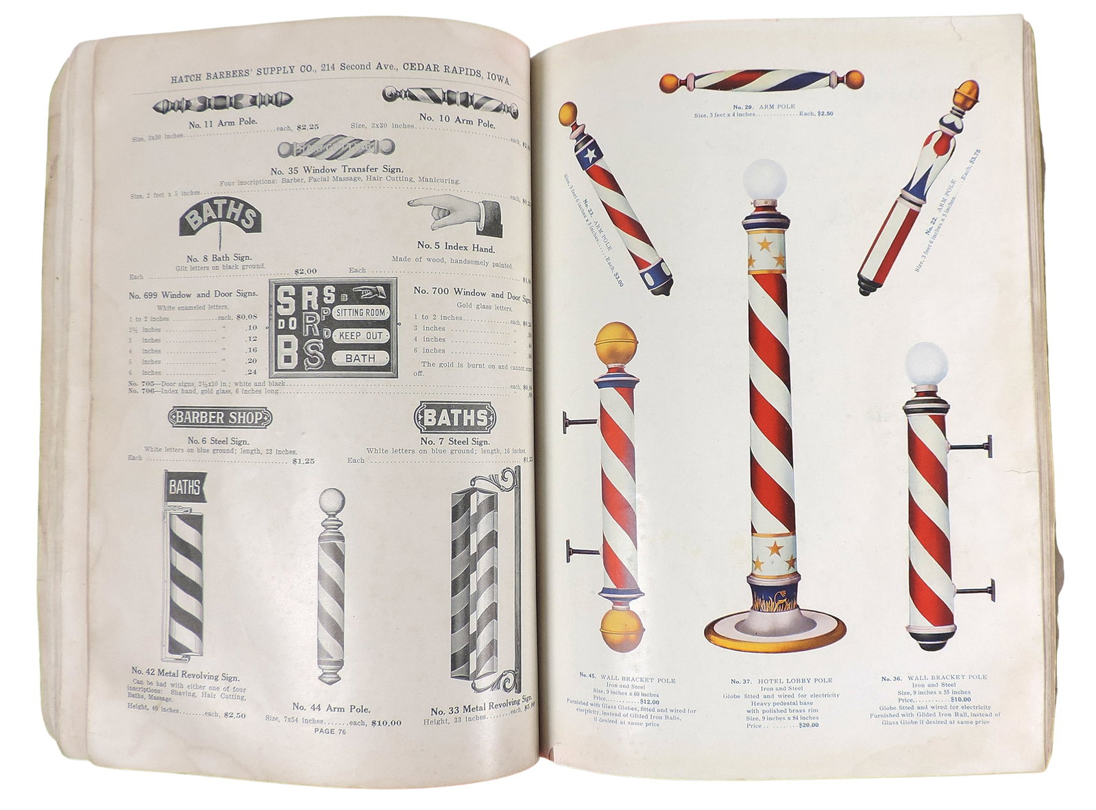 Hatch Barbers' Supply Co. Catalog, Barbers' Supplies, Chairs & Furniture, Cedar Rapids, Iowa,... - 4