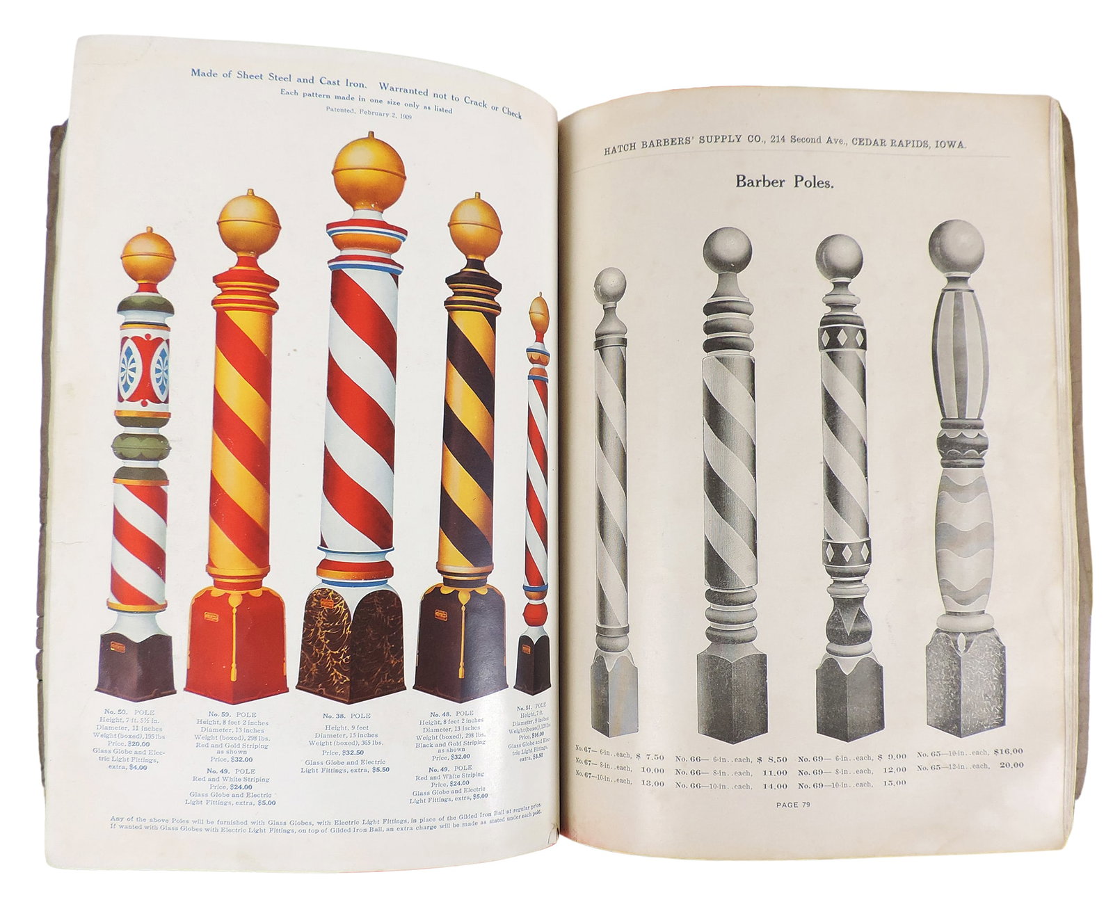 Hatch Barbers' Supply Co. Catalog, Barbers' Supplies, Chairs & Furniture, Cedar Rapids, Iowa,... - 5