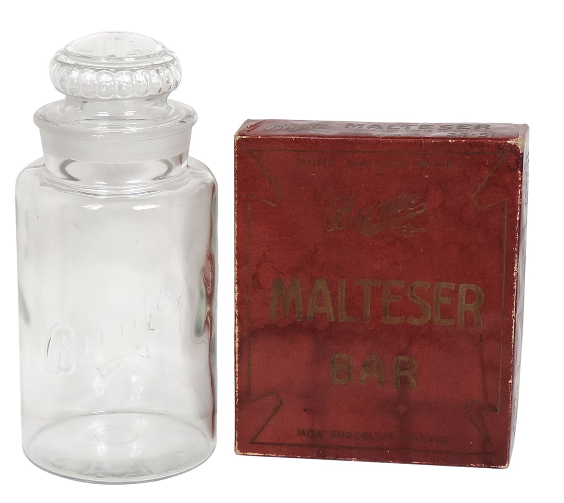Bunte Candy Container & Box (2), Bunte Brothers Chicago, USA, Malteser Bar Milk Chocolate Covered... (1 of 4)
