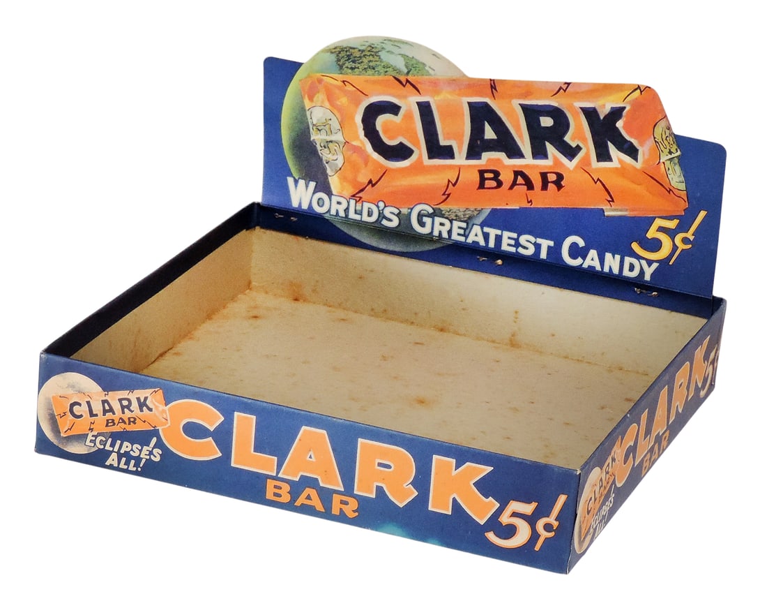Clark Candy Bar Display Box, Eclipses All!, made only by The D.L. Clark Co., Pittsburgh, PA, Worl... - 2
