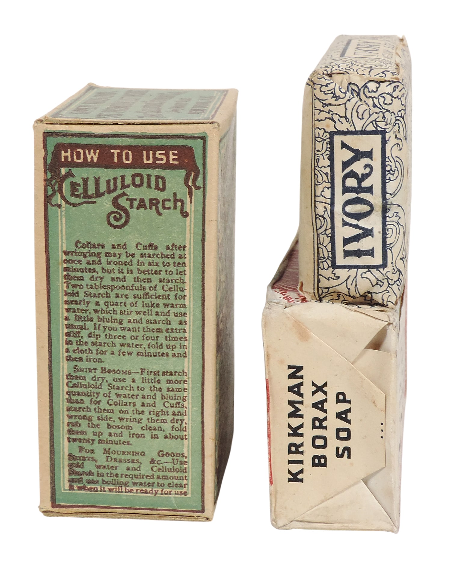 Vintage Soaps & Starch (3), Kirkman Borax Soap-Value 1 Coupon, Colgate Palmolive- Jersey City, N.... - 3