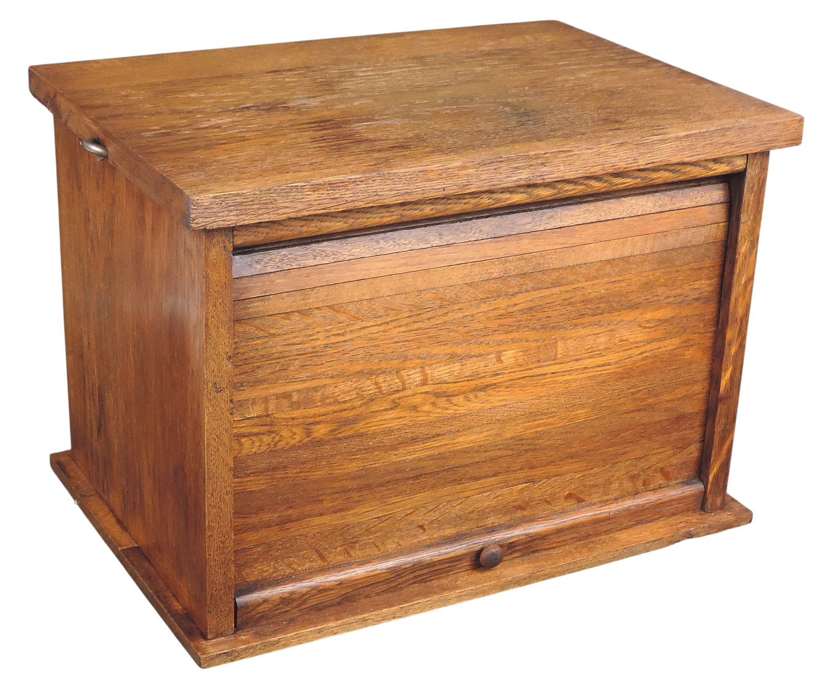 Country Store, Tabletop Cabinet/Desk Organizer, features functional tambour (roll-top) shutter do... (1 of 3)