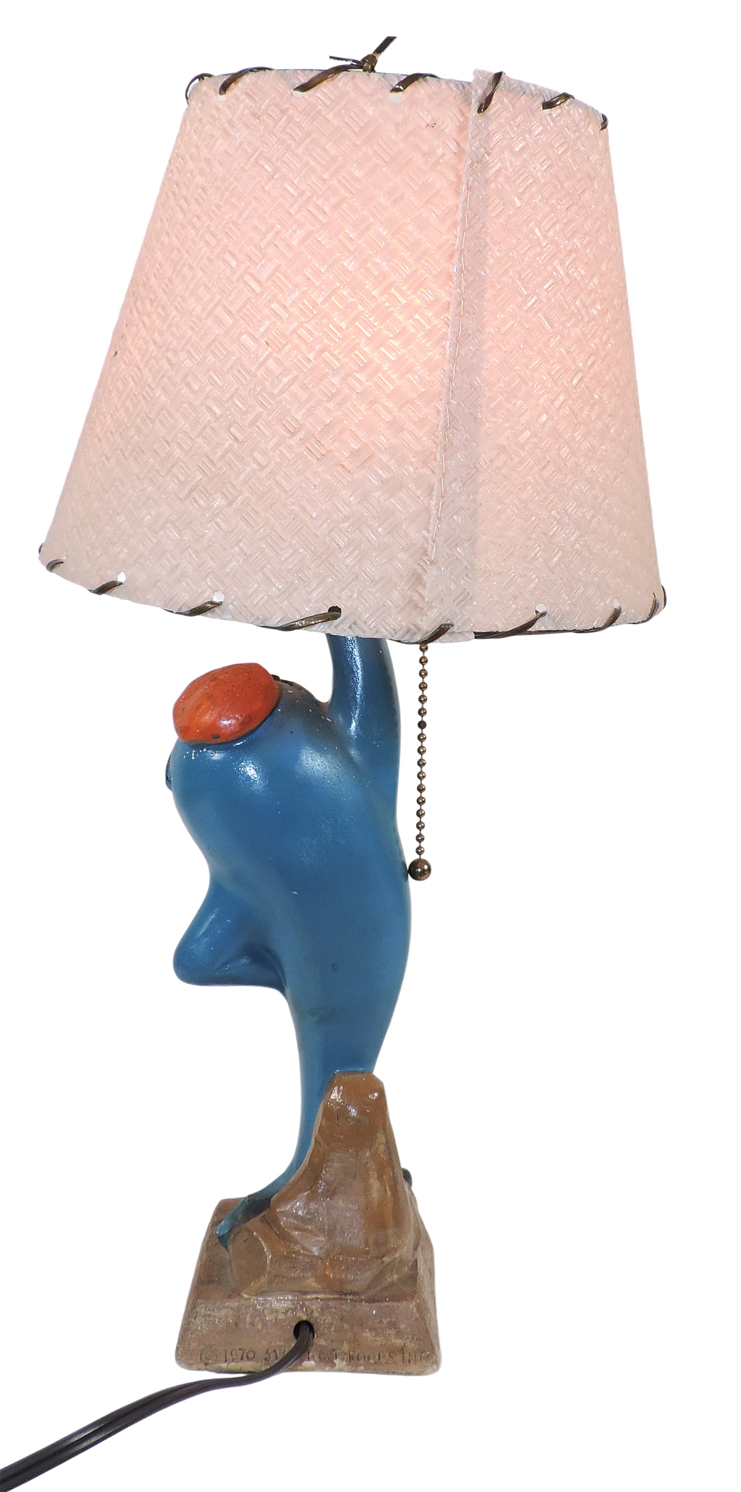 Star-Kist Charlie the Tuna Table Lamp, stamped c.1970 Star-Kist Foods, Inc. on base, composite ma... - 2