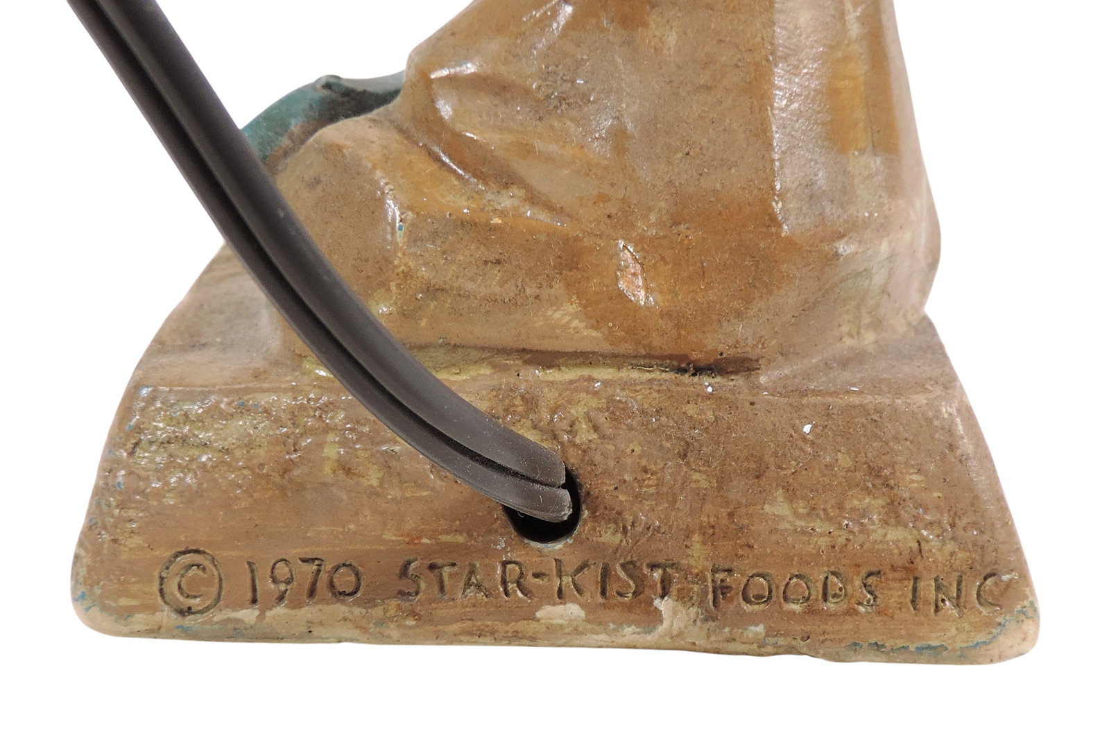 Star-Kist Charlie the Tuna Table Lamp, stamped c.1970 Star-Kist Foods, Inc. on base, composite ma... - 4