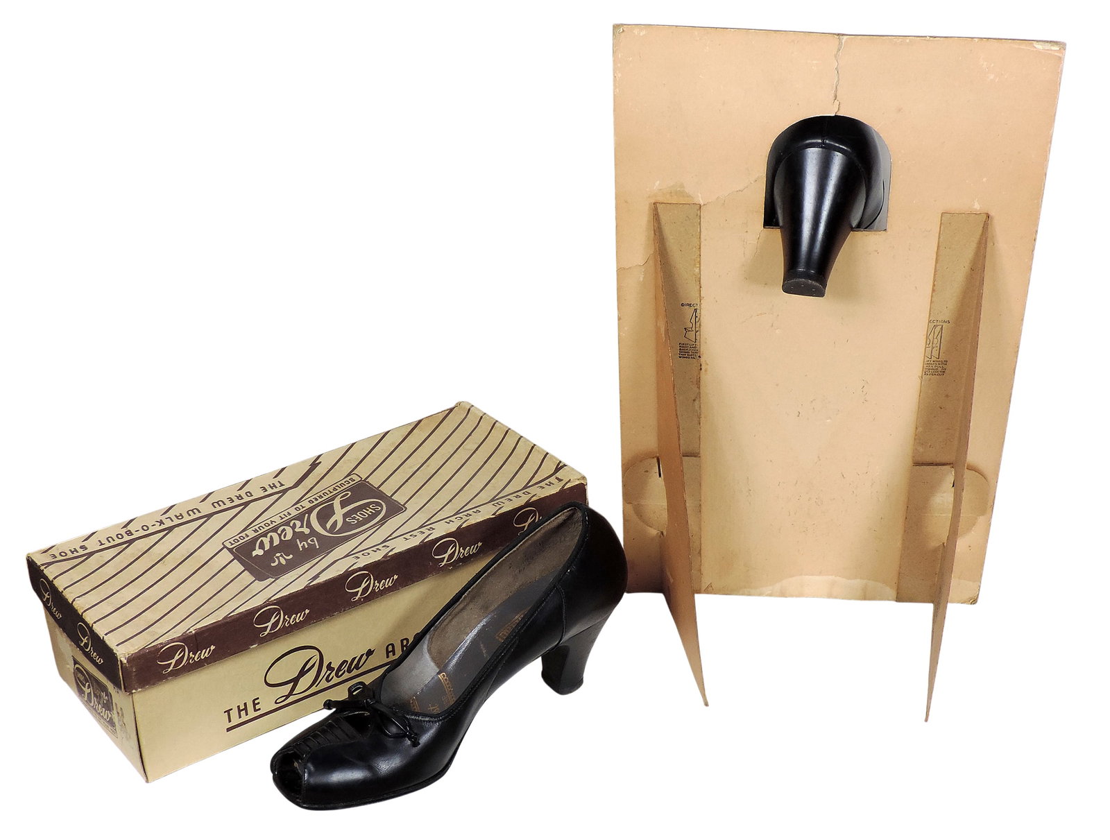 Peters Shoe Co. Countertop Display & The Drew Arch Rest Shoe Box w/shoes (2), Peter Shoes Co., Di... - 2
