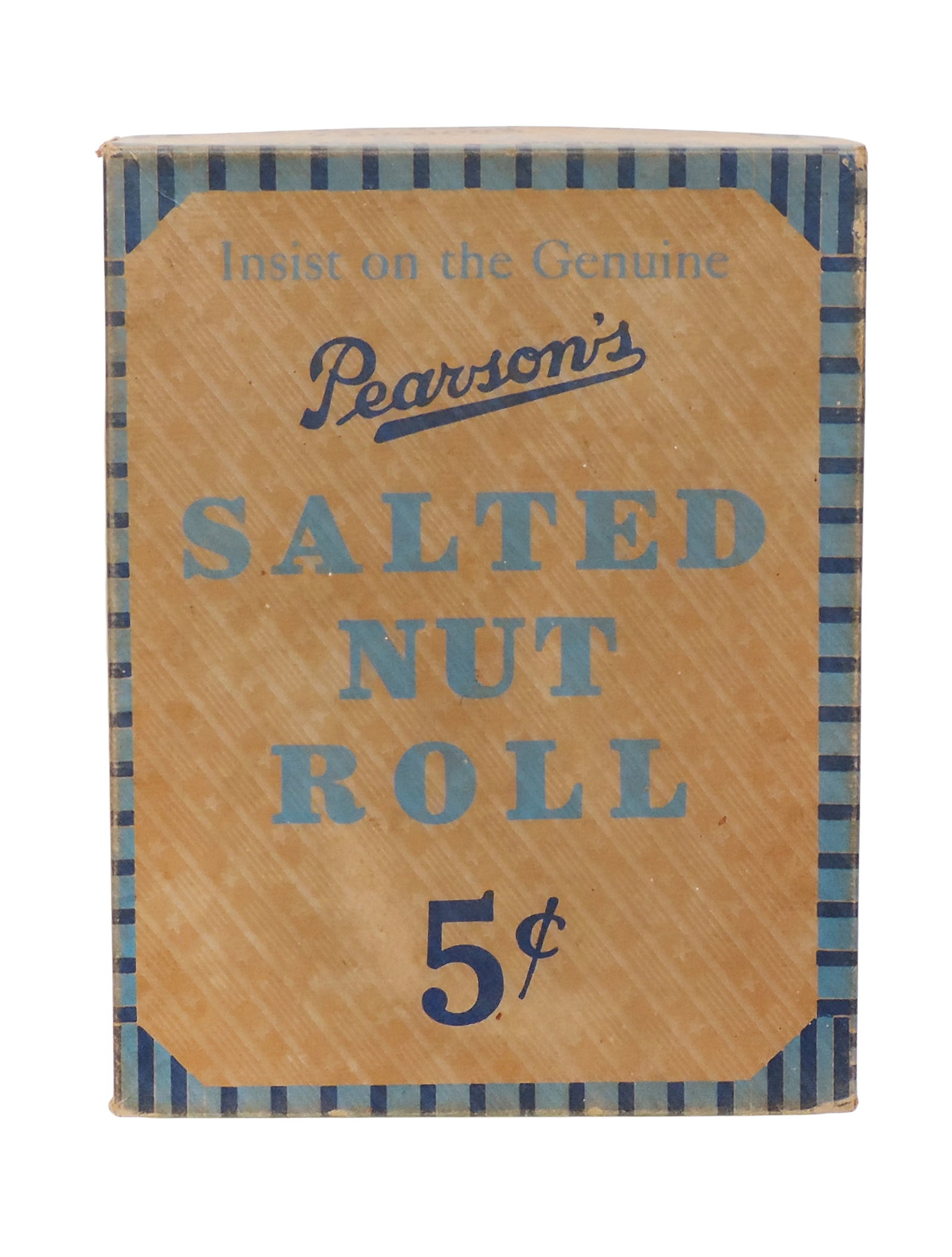 Pearson's Salted Nut Roll Box, Pearson Candy Co., Minneapolis, Minnesota, 24-5¢ Bars, no produ. - 2