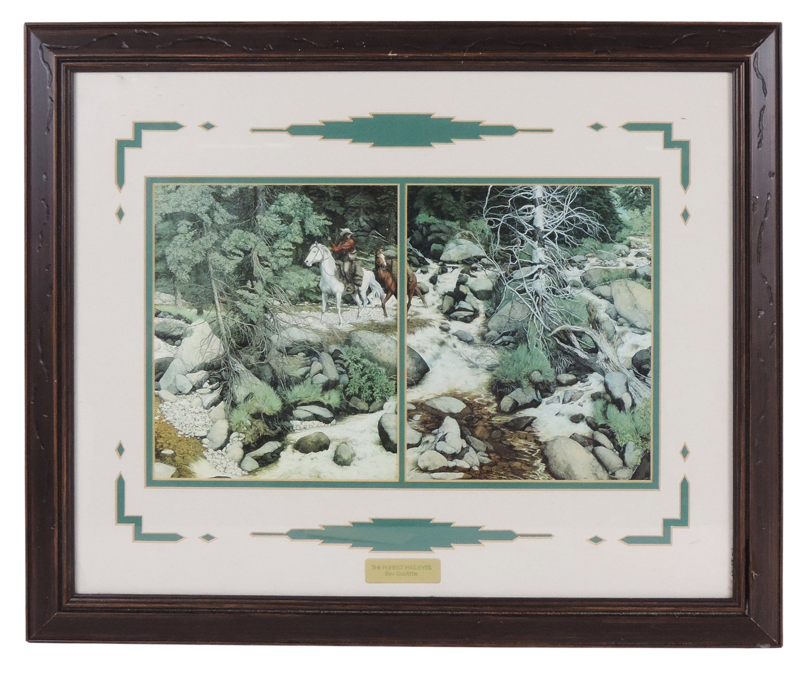 Bev Doolittle, "The Forest Has Eyes", c.1984, reproduced litho on canvas, one of her most famous ... (1 of 1)