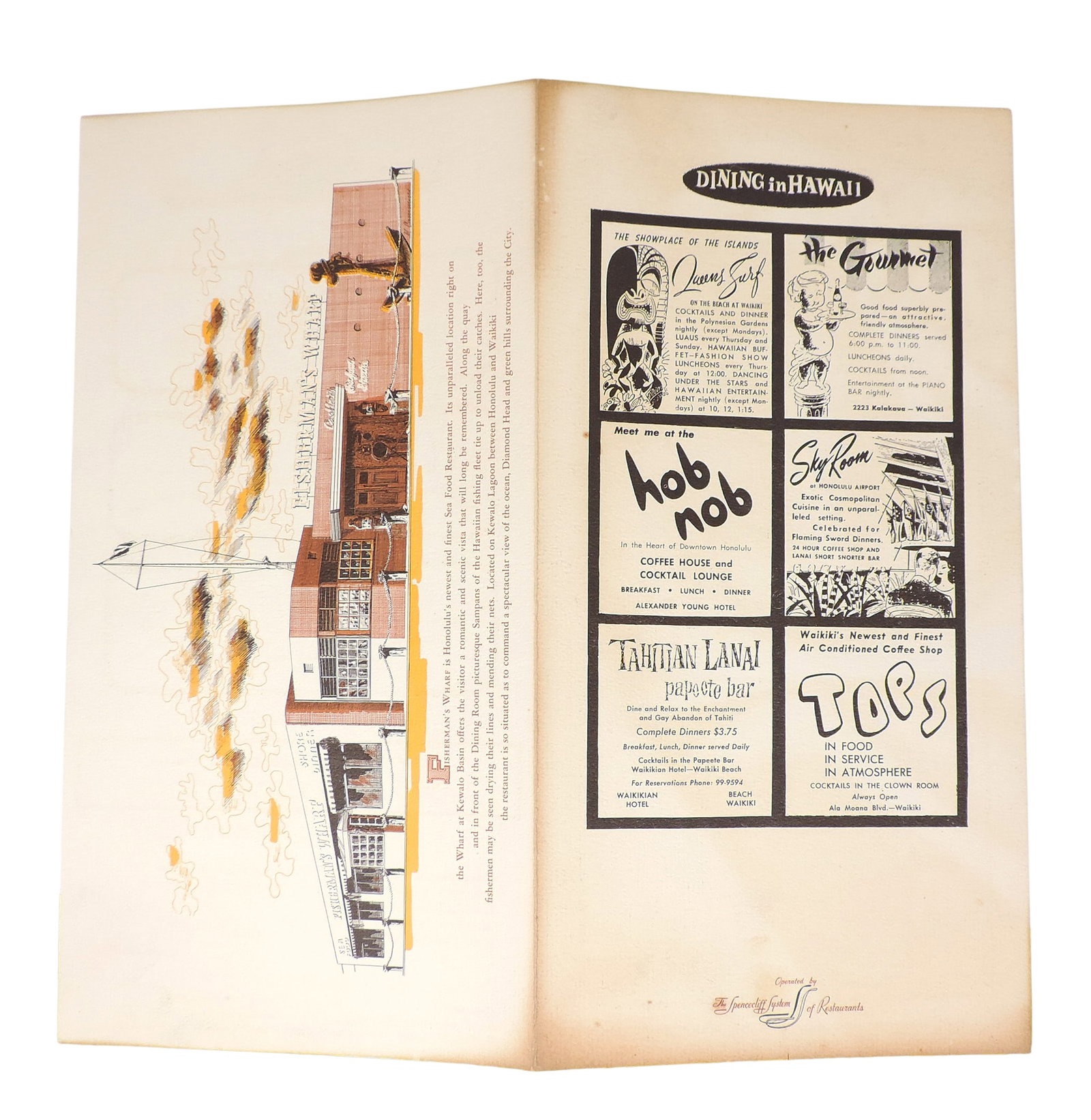 Fisherman's Wharf Menu, located on the Wharf at Kewalo Basin, Honolulu, Hawaii, operated by The... - 4