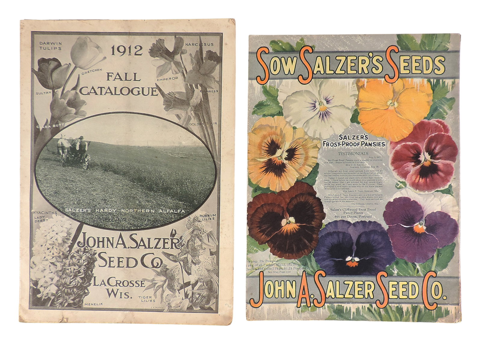John A. Salzer Seed Co. Catalogues, La Crosse, Wis. (2), Sow Salzer's Seeds, 60 Years of Faithful - 5