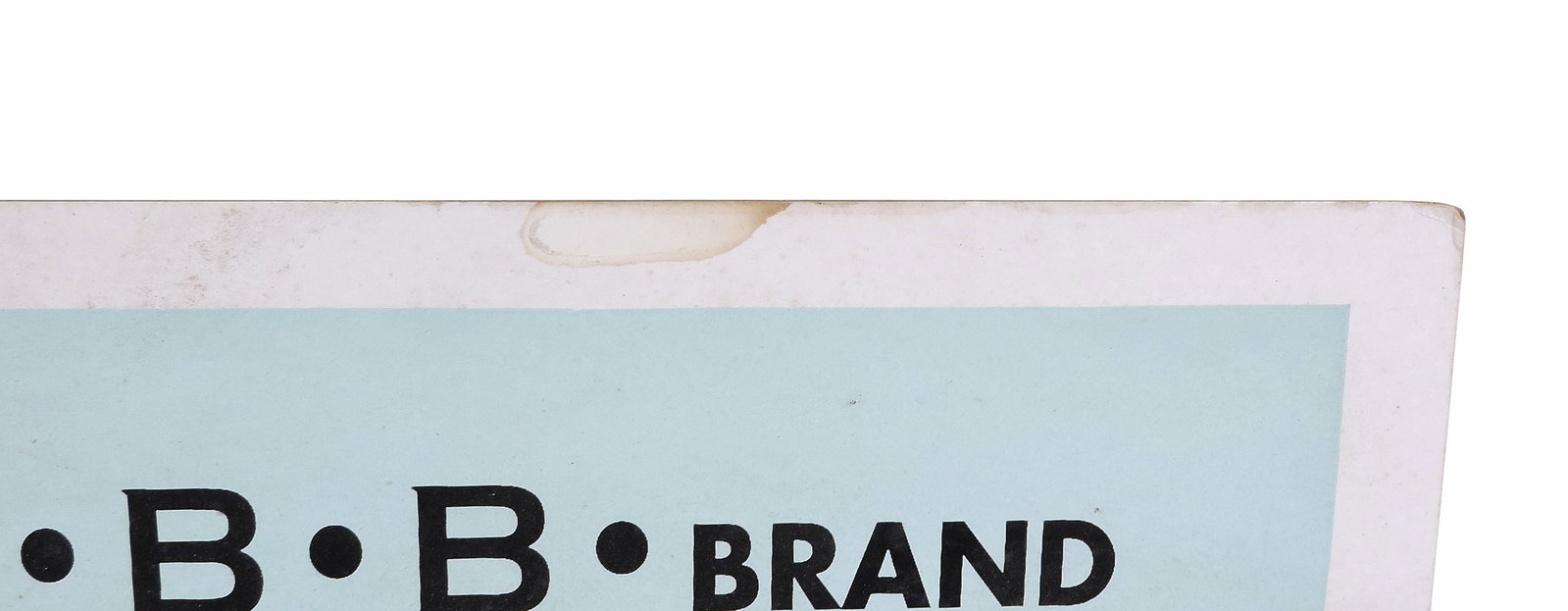 Four B.B.B.B. Brand Canned Fruits Sign, cardstock w/great graphic, Distributed by John Bl... - 3