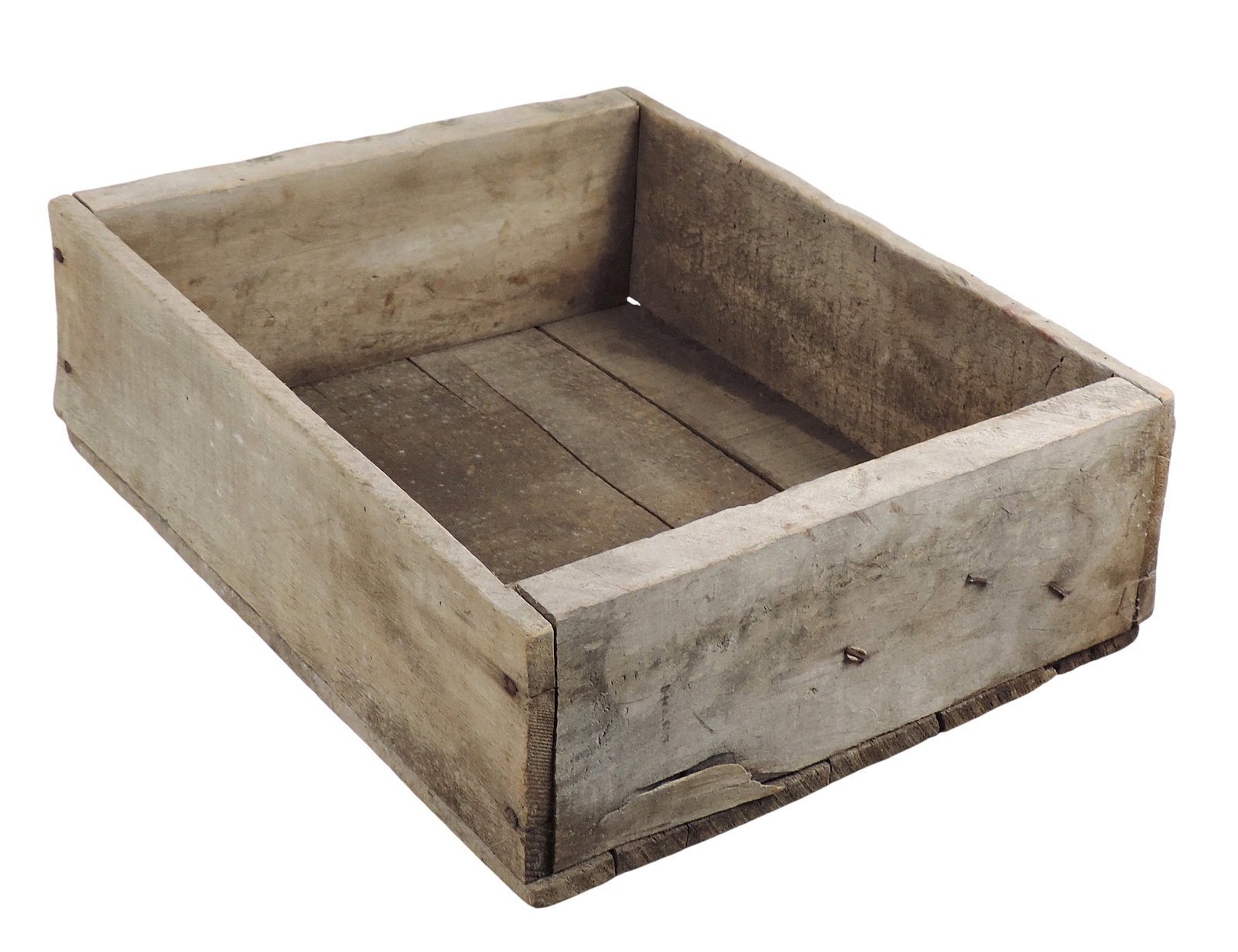 Spear Point Wooden Shipping Crate, features black stenciled lettering on its side, 5 inch SPEAR P... - 2