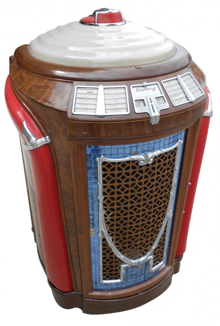 Coinoperated jukebox, Seeburg Trash Can, Model 148M, Nov 02, 2013