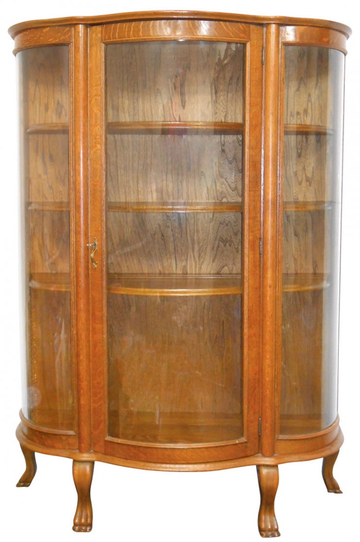 Furniture, china cabinet, quartersawn oak, fully curved - Nov 01, 2013 ...