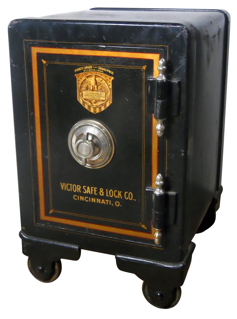 Safe, Victor Safe & Lock Co.Cincinnati, O., ornate