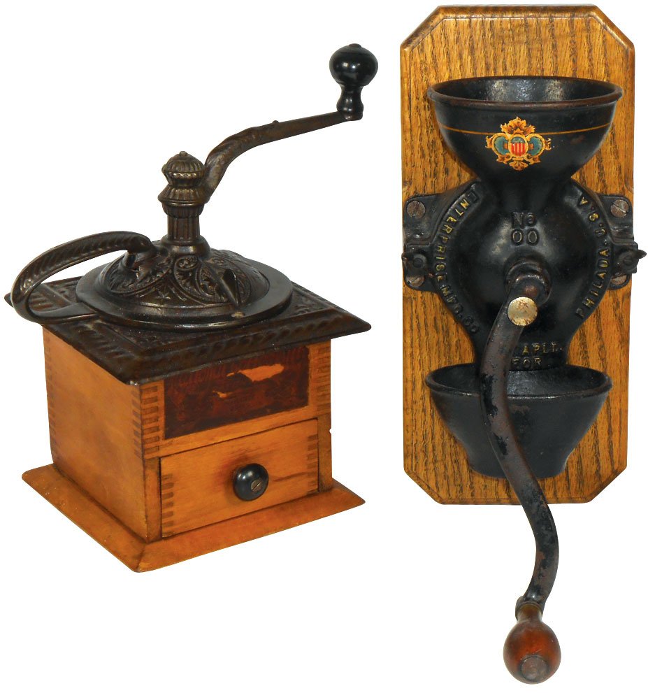 Coffee grinders (2), Enterprise No. 00, wall mount Nov 01, 2013