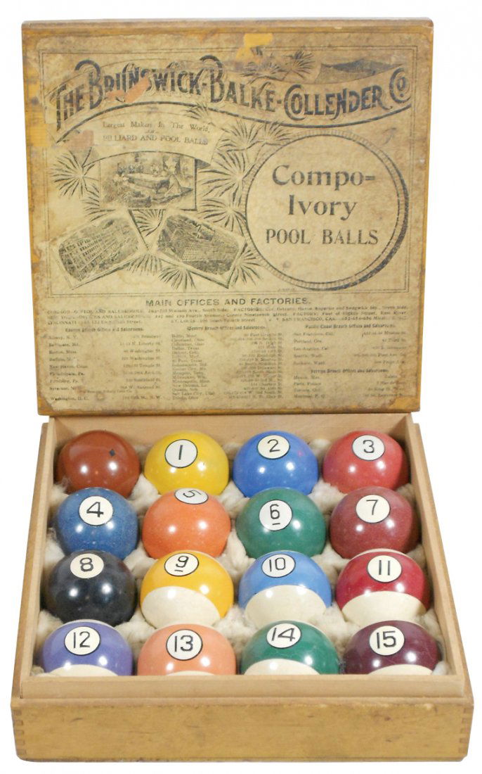 Billiard balls, BrunswickBalkeCollender CompoIvory
