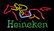 Breweriana neon sign, horse & jockey "Heineken," NOS