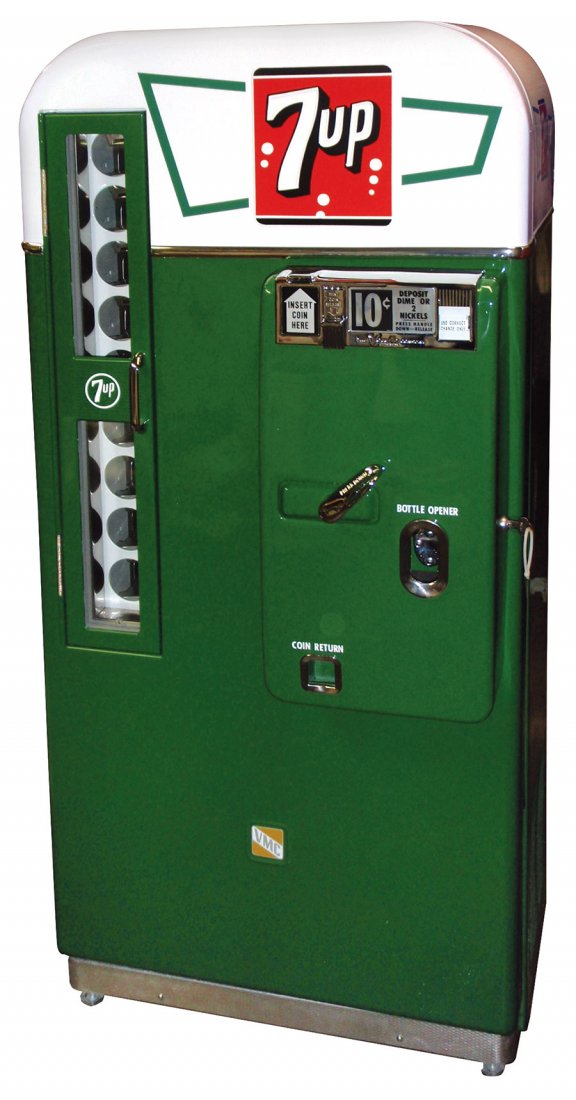 Soda pop machine, 7Up, Very Rare VMC 81, prof restored May 02, 2015 Rich Penn Auctions in IA