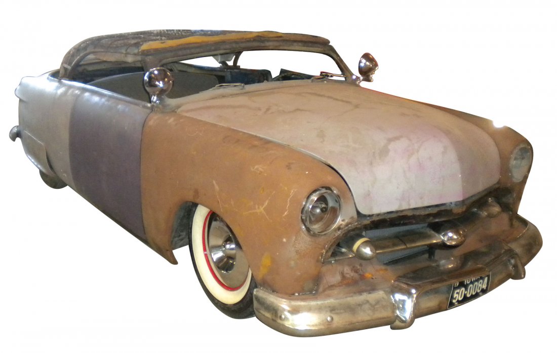 Automobile, 1950 Ford Custom Two Door ? Lee Pratt: Automobile, 1950 Ford Custom Two Door ? Lee Pratt Original. Long missing custom created by legendary builder Lee Pratt in the early 1980s. Based upon a 1956 drawing by David Bell. Following national r