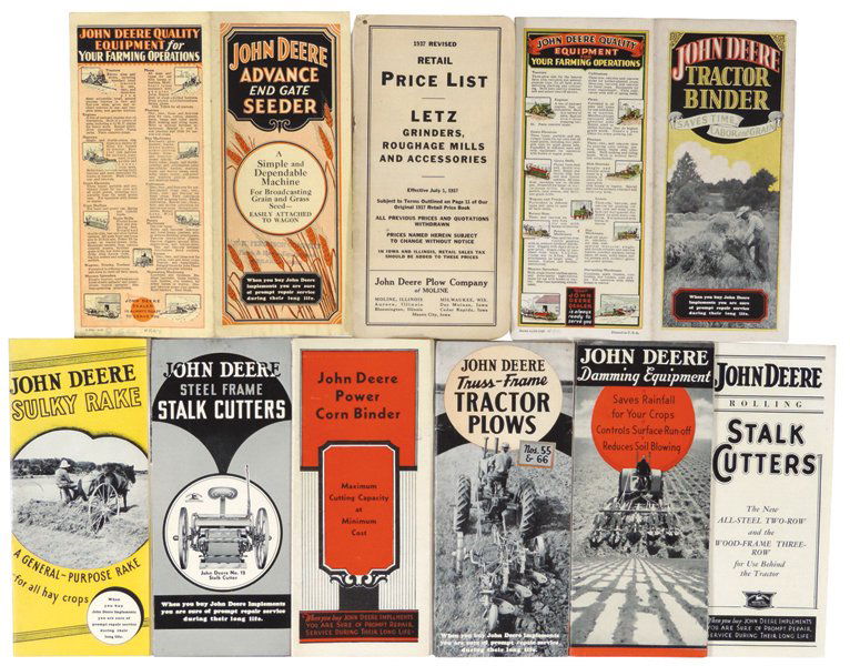 John Deere brochures (9), Tractor binder, Series (1 of 1)