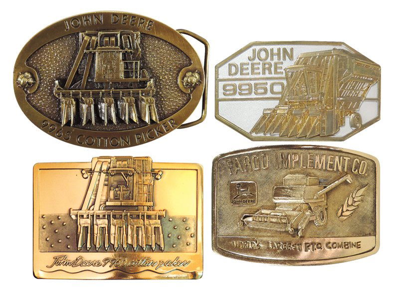 John Deere belt buckles (4), 1977 Fargo Implement Co. (1 of 1)