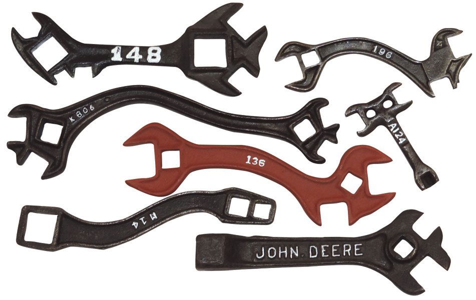 John Deere wrenches (7), #148, 2-way Sulky Plow, (1 of 1)