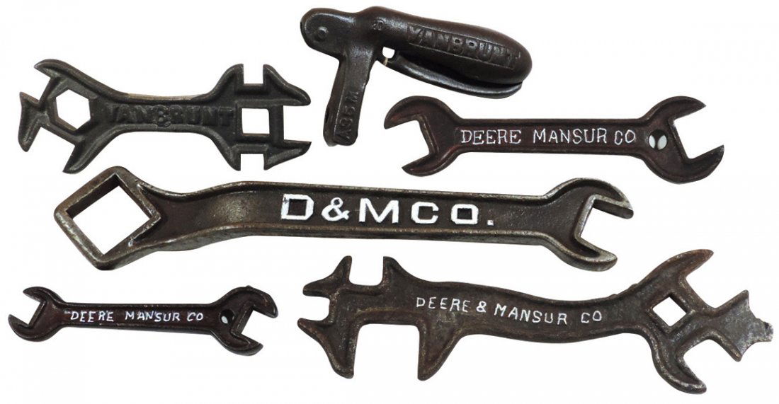 Deere & Mansur, Deere & Van Brunt tools (6), wrenches # (1 of 1)