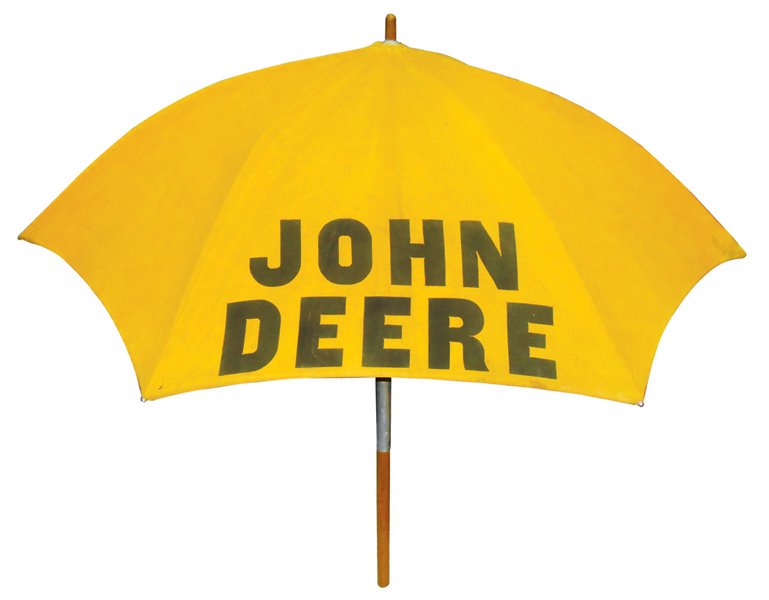 John Deere tractor umbrella, cloth 6panel w/John Deere