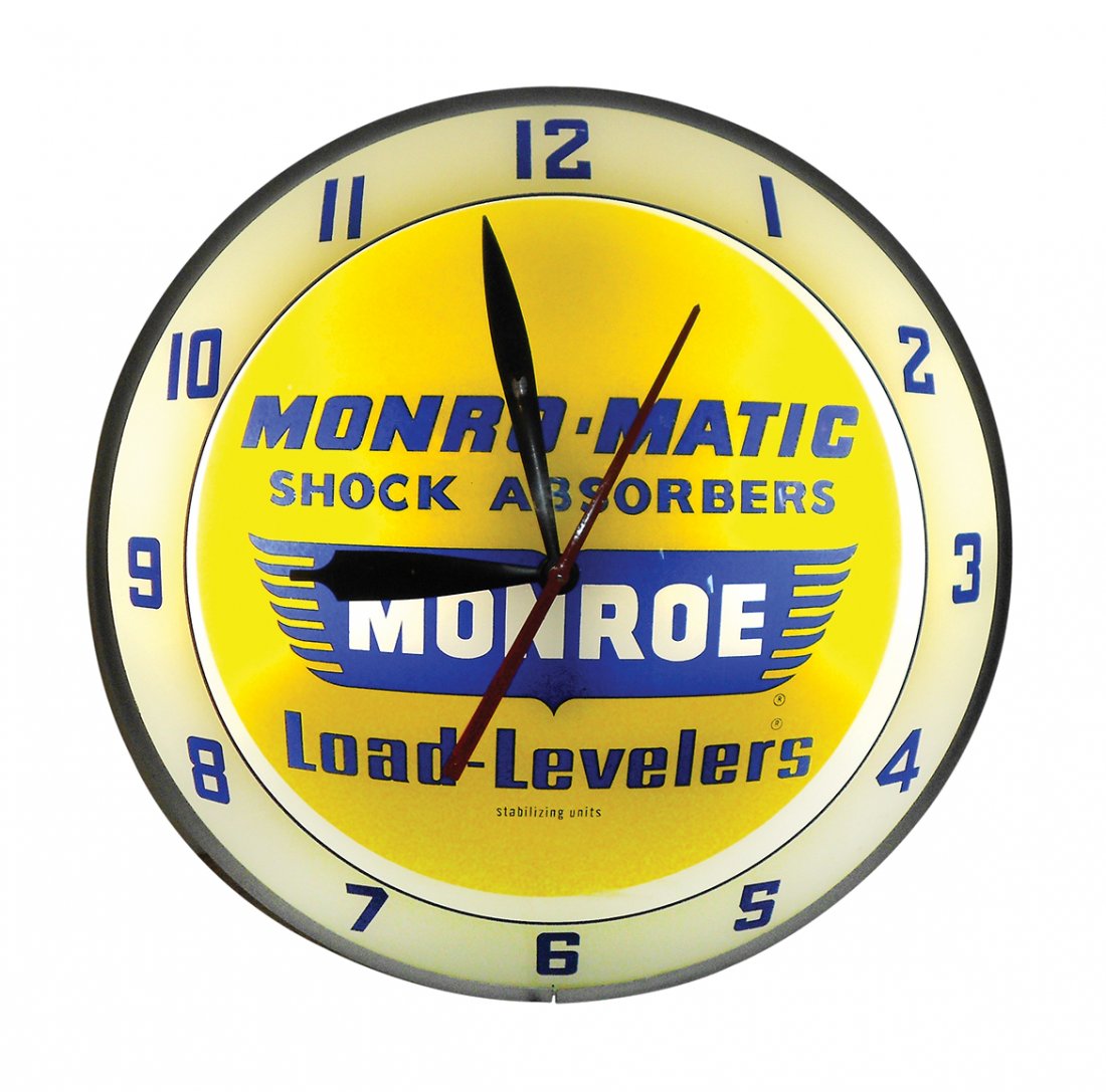 Petroliana clock, Monroe Shock Absorbers-Load Levelers (1 of 1)