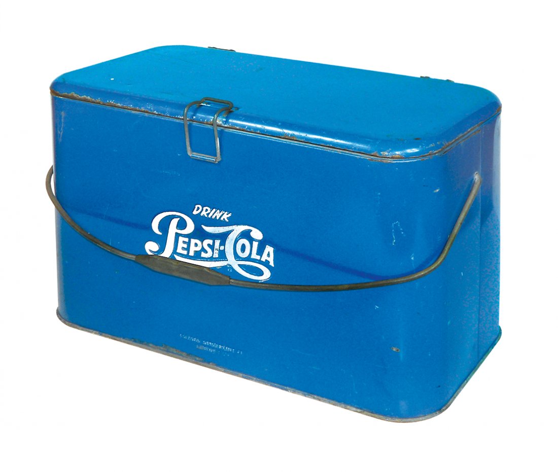 Pepsi-Cola picnic cooler, Drink Pepsi-Cola embossed on (1 of 1)